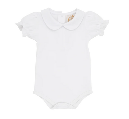 TBBC Maudes Peter Pan Collar Shirt SS Pima White