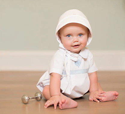 TBBC Barringer Bonnet Worth Avenue White Broadcloth