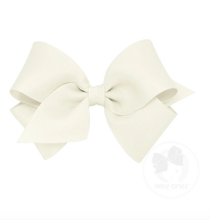 Small Classic Grosgrain Hair Bow (Plain Wrap)  Wee Ones
