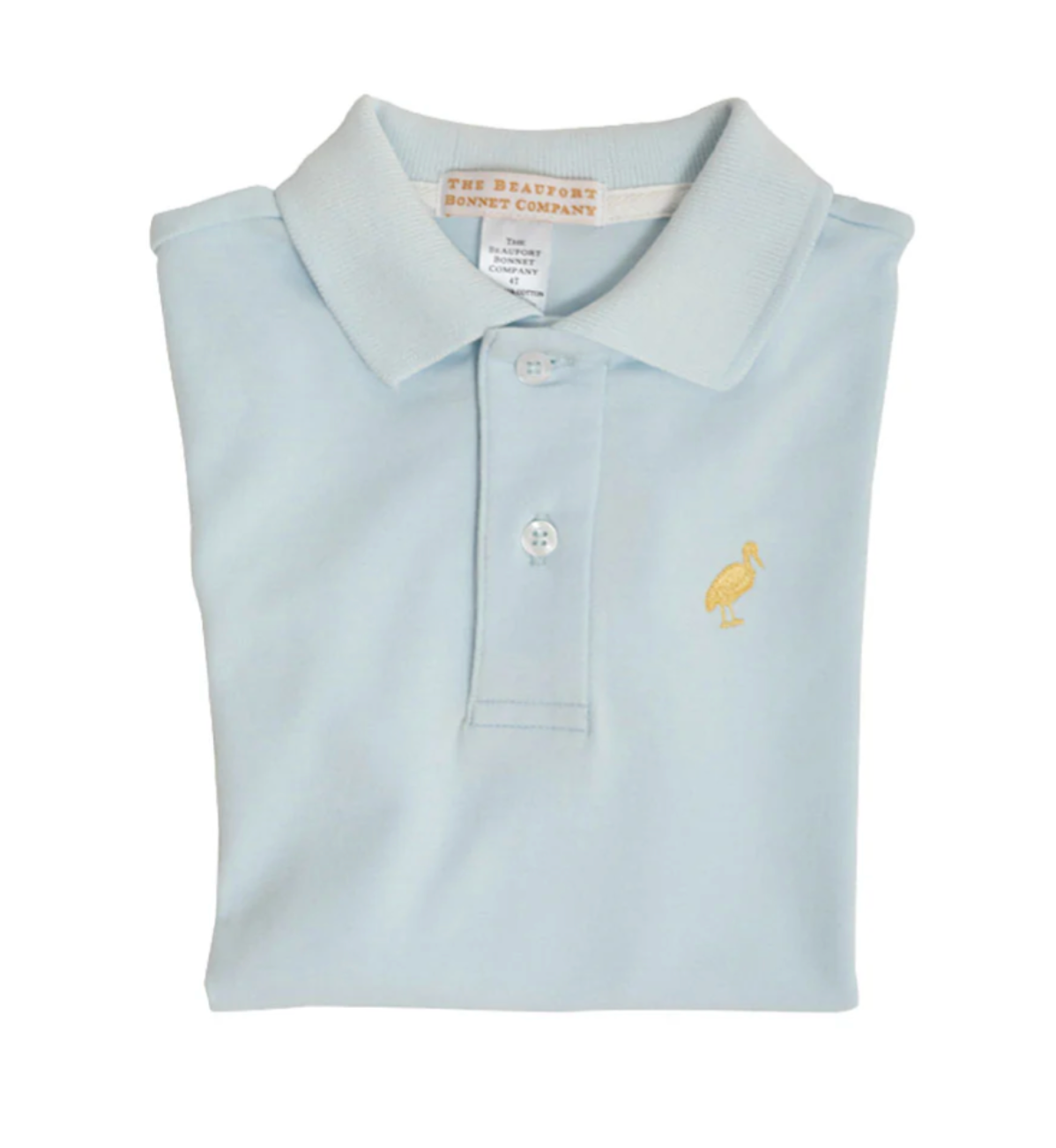 TBBC Prim & Proper Polo Buckhead Blue with Yellow Stork