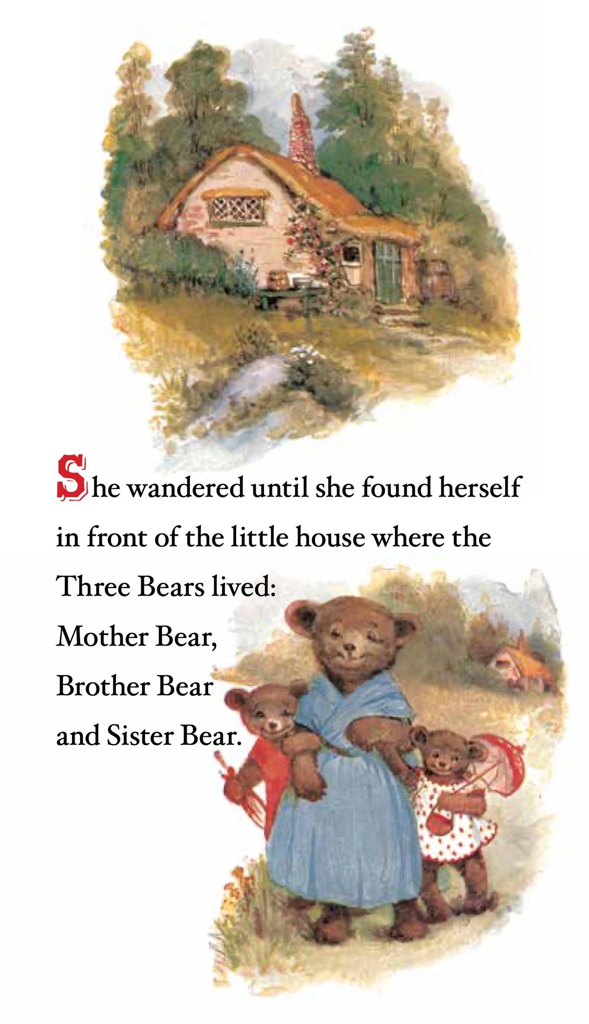 The Three Bears -Children's Die -cut Shape Book - Vintage