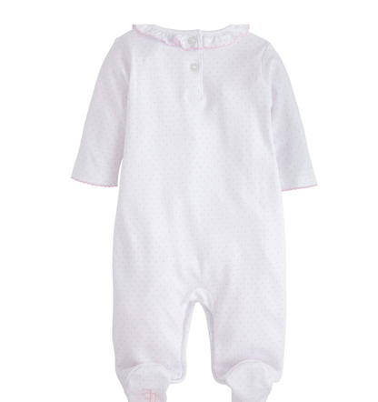 LE Smocked Footie - Bow