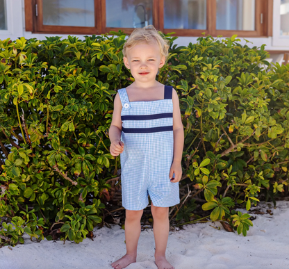 TBBC Teddy's Jon Jon Brookline Blue Mini Gingham / Navy