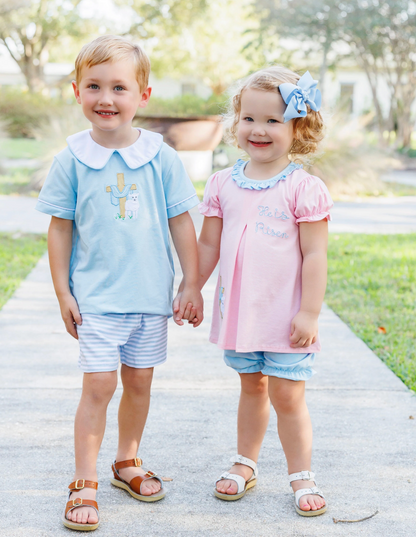JB He Is Risen Collared Short Set