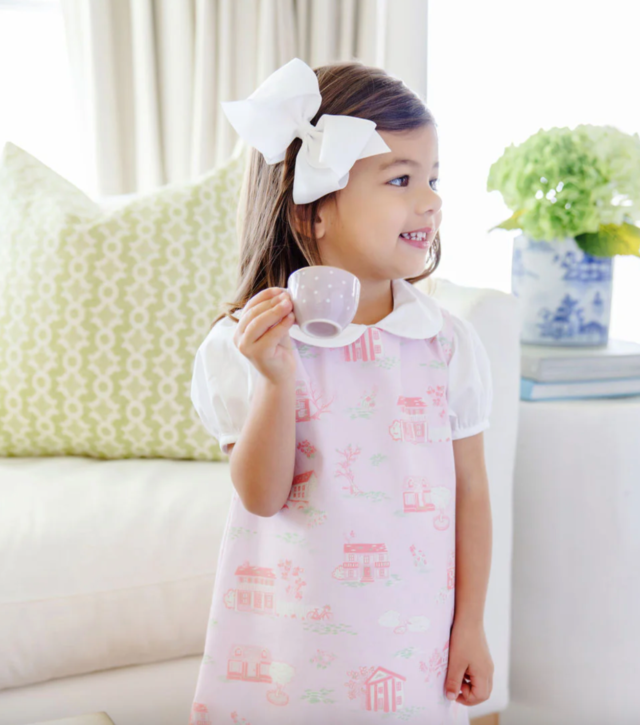 TBBC Maudes Peter Pan Collar Onesie/Shirt White - Broadcloth Short Sleeve