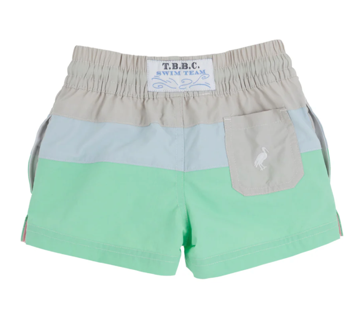 TBBC Country Club Colorblock Trunk Sandy Springs Stone BHB Gray