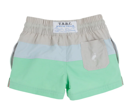 TBBC Country Club Colorblock Trunk Sandy Springs Stone BHB Gray