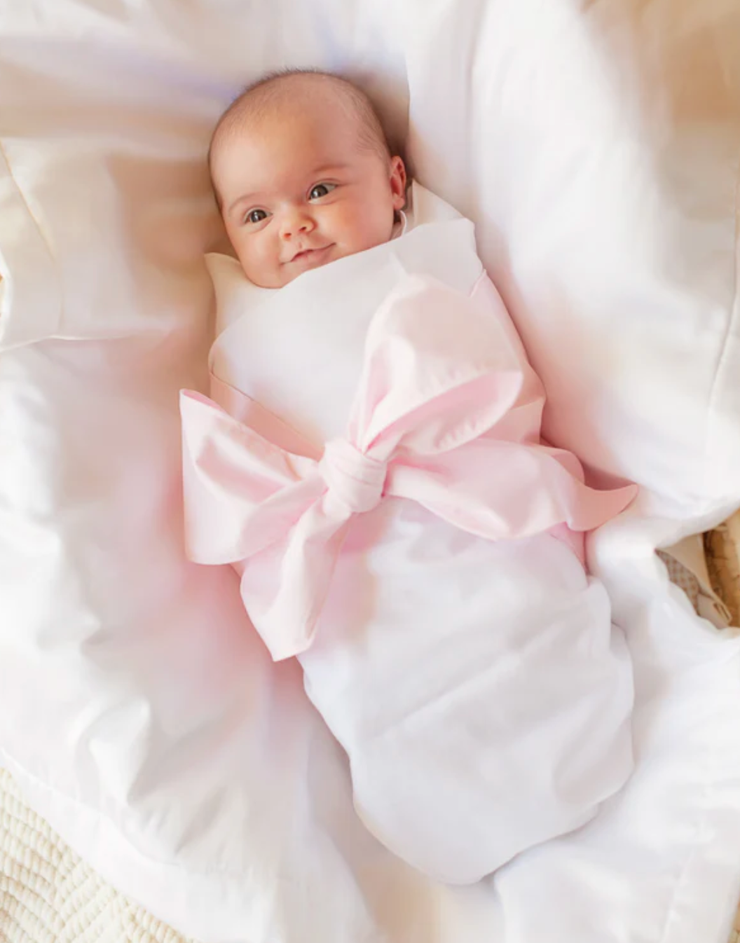 TBBC Bow Swaddle - Pink or Blue