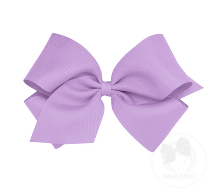 King Classic Grosgrain Hair Bow (Plain Wrap)- Wee Ones