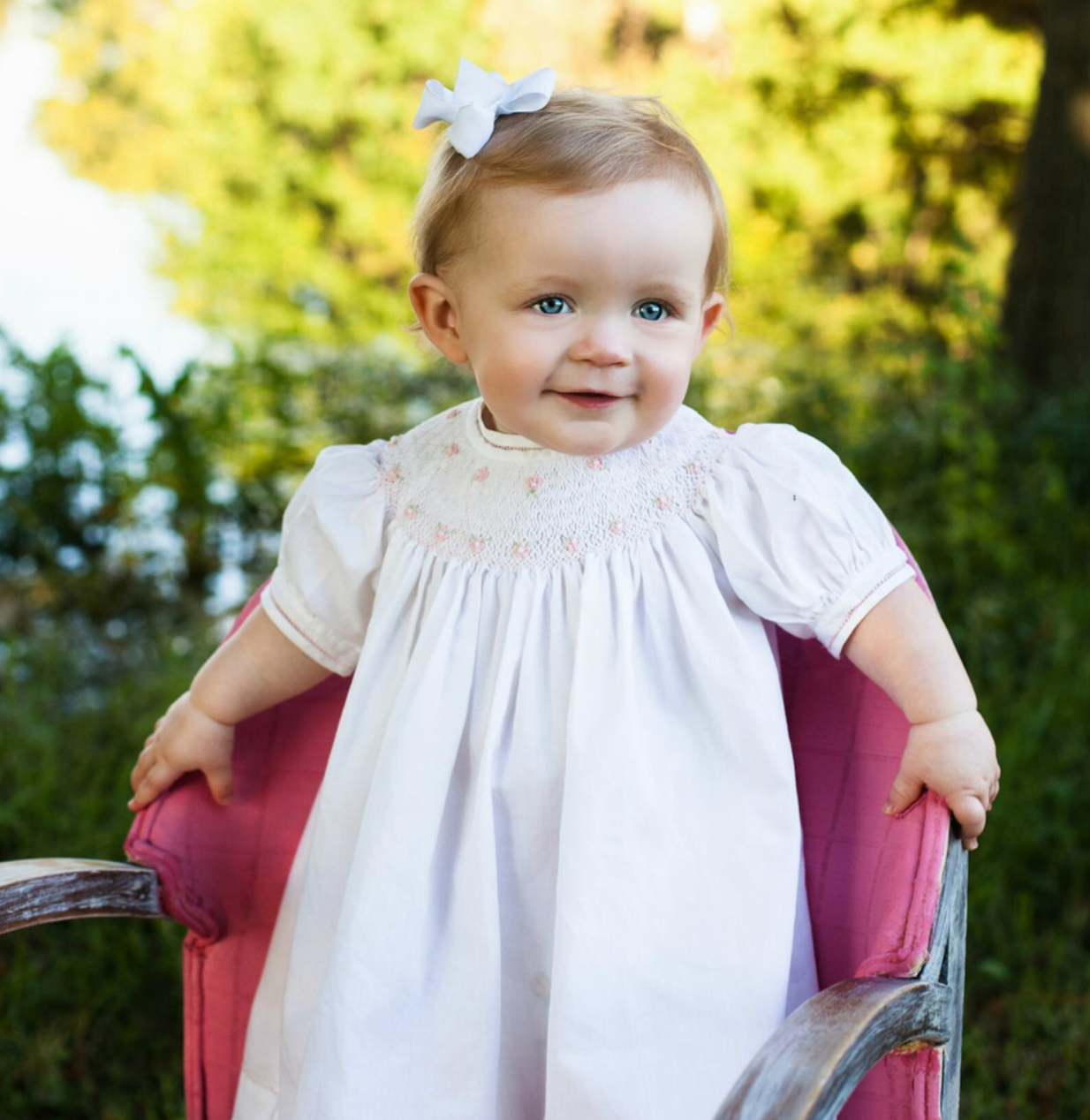 Feltman Pearl Flower Bishop Dress