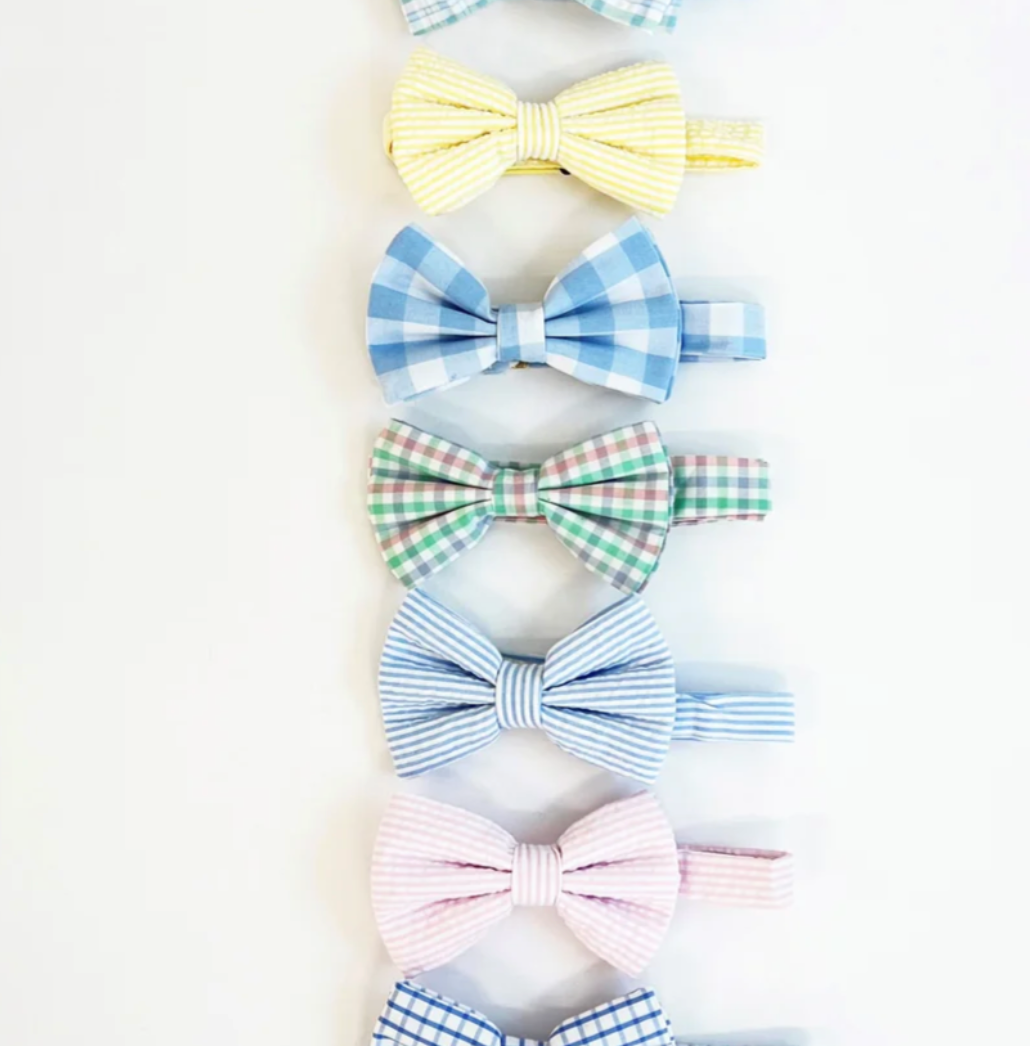 TBBC Baylor Bowtiw Seersucker Breakers Blue