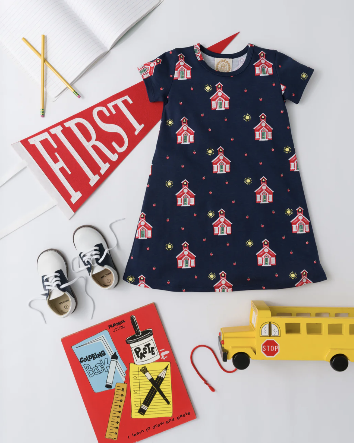 TBBC Polly Play Dress SS Happy Little School House