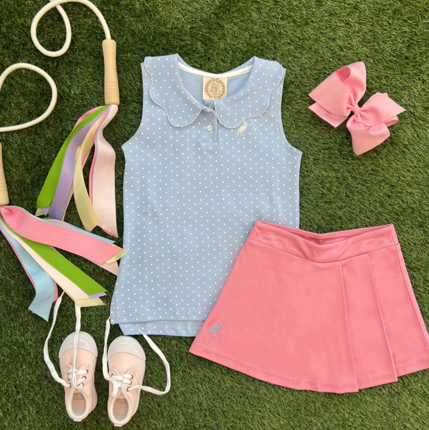 TBBC Prepletic Sydney Skort Hamptons Hot Pink/Beale Street Blue
