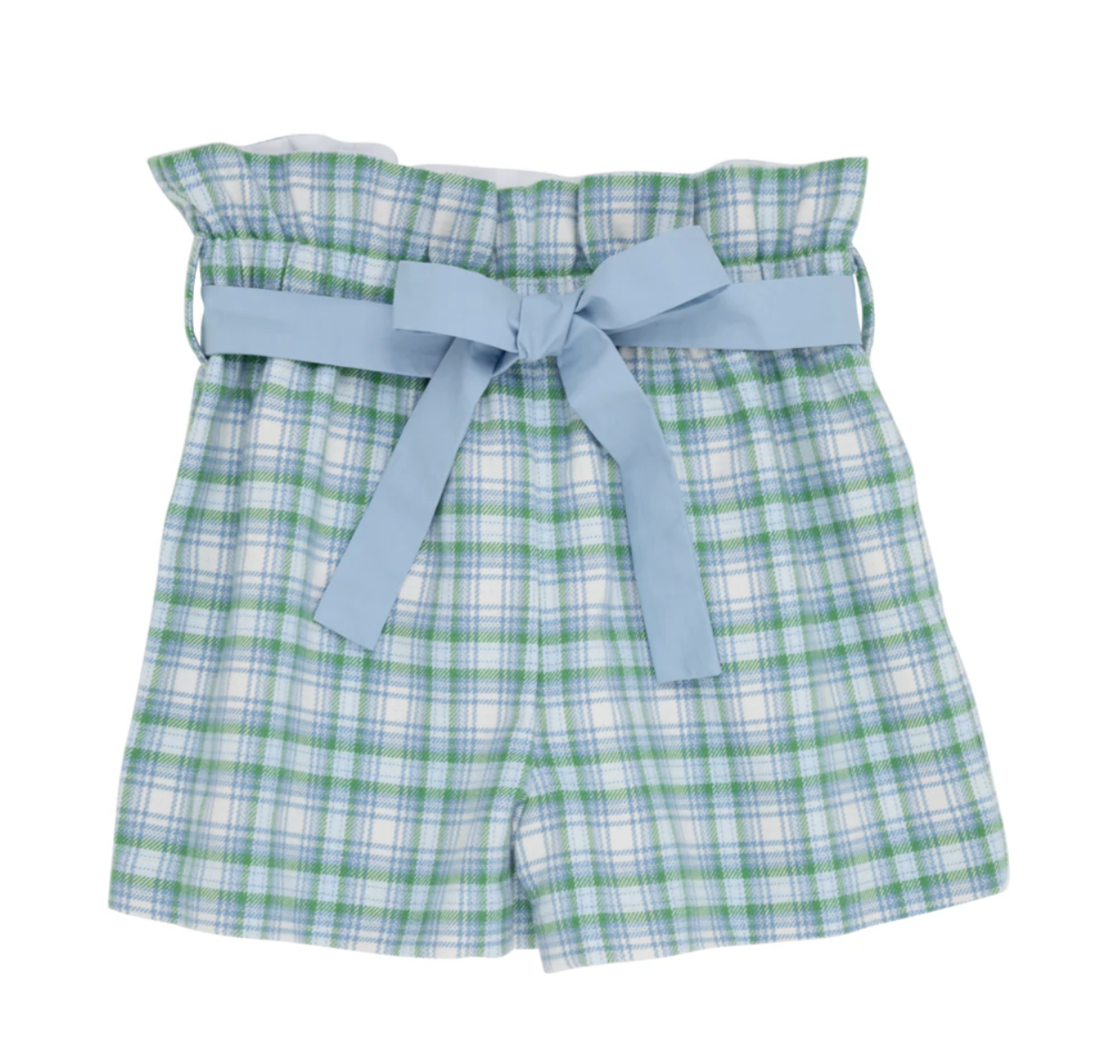TBBC- Maddie Bea Bag Shorts - Woven Yarn  Eastpoint Plaid/Barrington Blue
