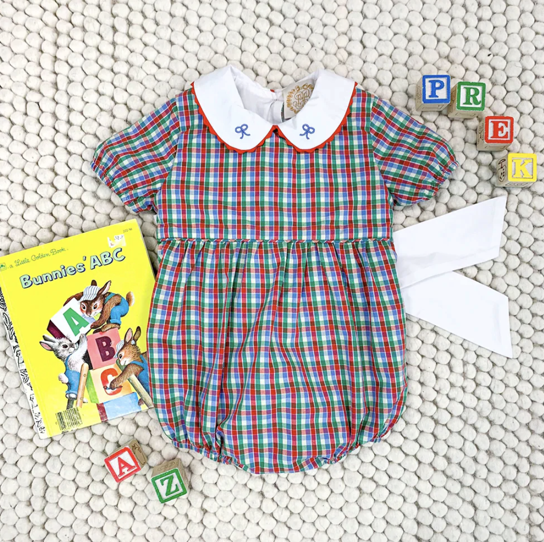 TBBC Cindy Lou Sash Bubble Miss Porters Plaid