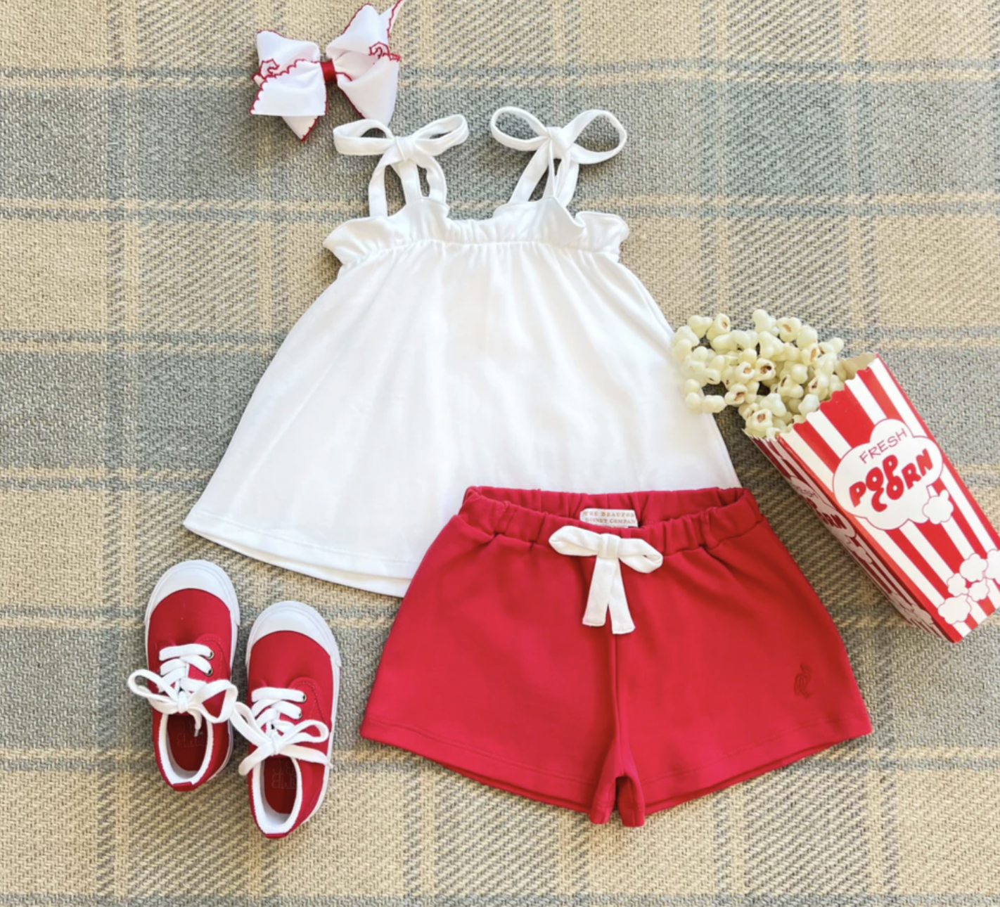 TBBC Shipley Shorts Richmond Red/ Worth Avenue White