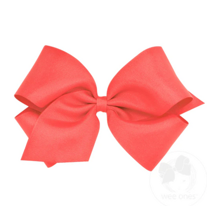 King Classic Grosgrain Hair Bow (Plain Wrap)- Wee Ones