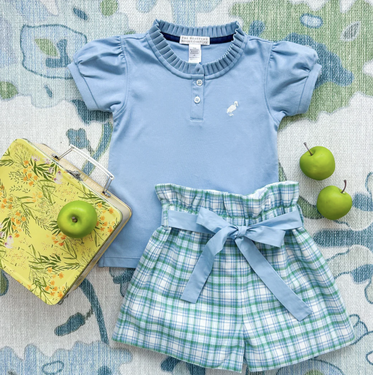 TBBC- Maddie Bea Bag Shorts - Woven Yarn  Eastpoint Plaid/Barrington Blue