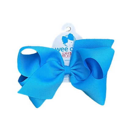 Medium Classic Grosgrain Hair Bow (Plain Wrap)- Wee Ones