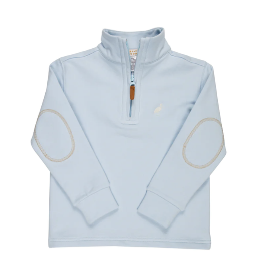 TBBC Hayword Half-Zip Buckhead Blue with Palmetto Pearl