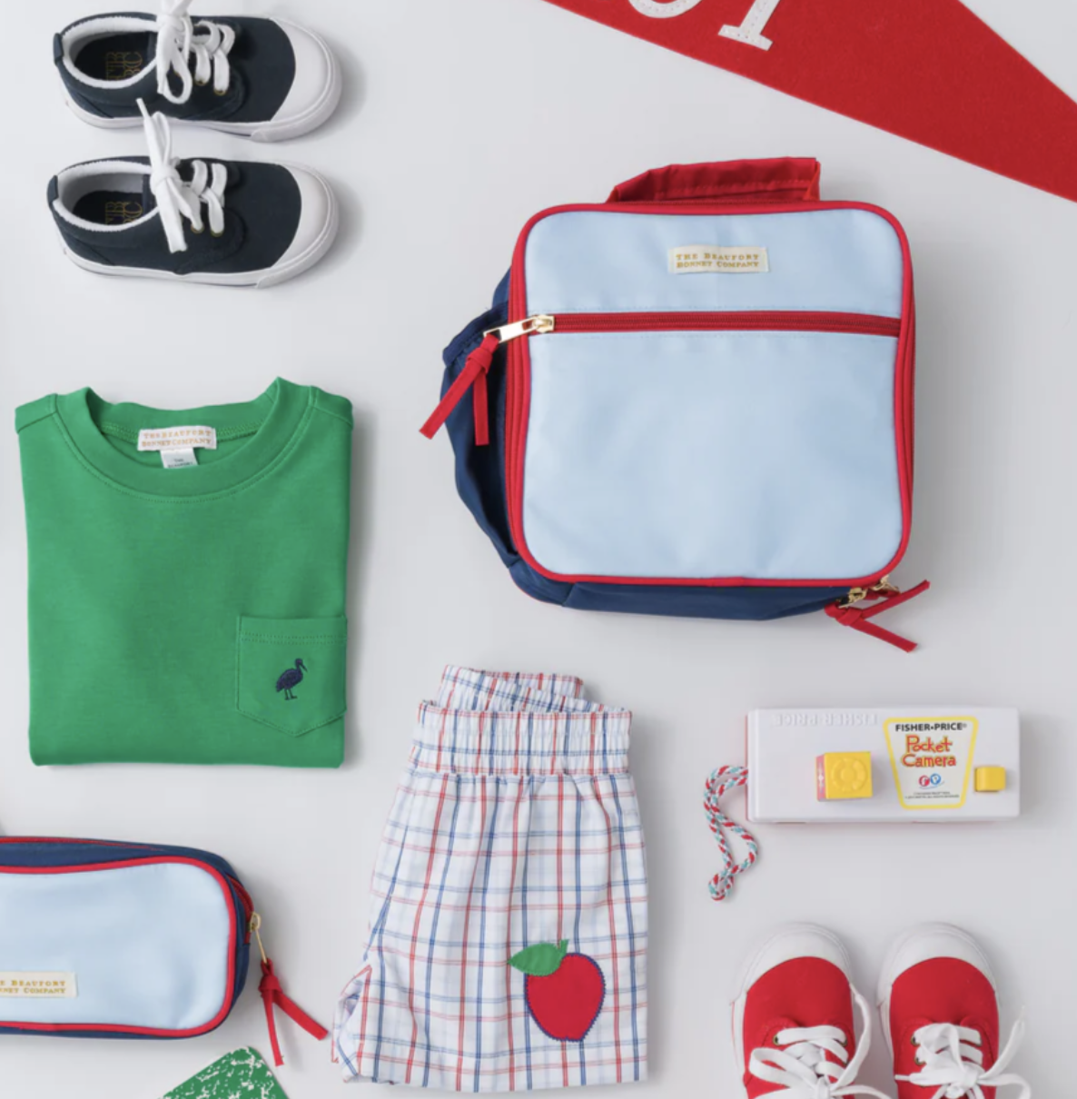 TBBC Leighton Lunch Box Buckhead Blue/ Richmond Red/ Nantucket