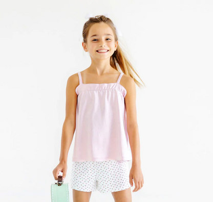 TBBC Lainey's Little Top-Pima Palm Beach Pink