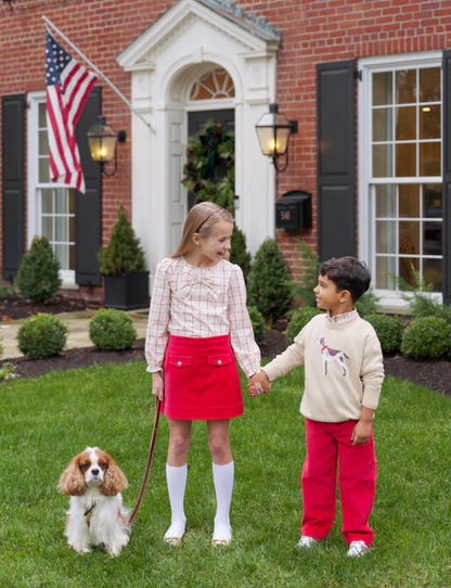TBBC Sheffield Pants Corduroy Richmond Red (Oatmeal Stork)