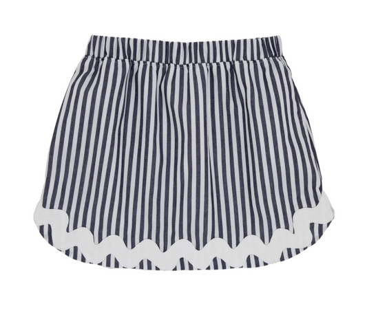 TBBC Susanne Skirt- Nantucket Navy Stripe/Wroth Avenue White