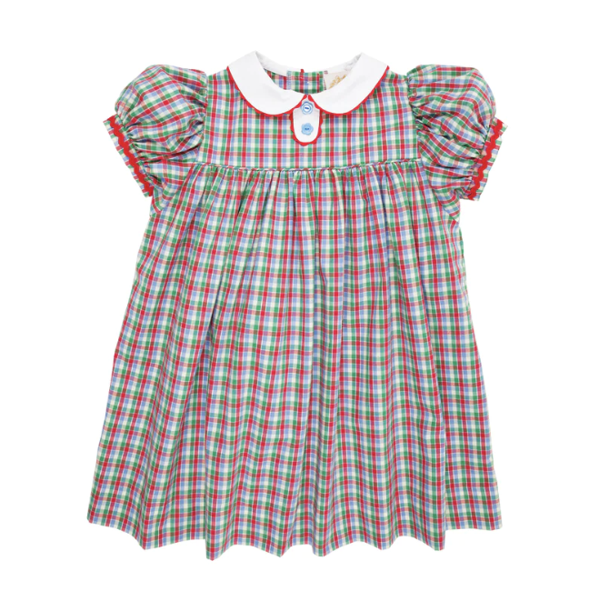 TBBC Mary Dal Dress Miss Porter's Plaid/Richmond Red