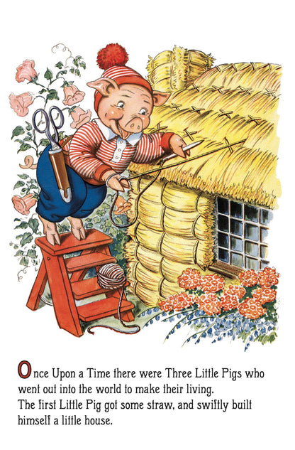 The Three Little Pigs -Children's Board Book - Vintage