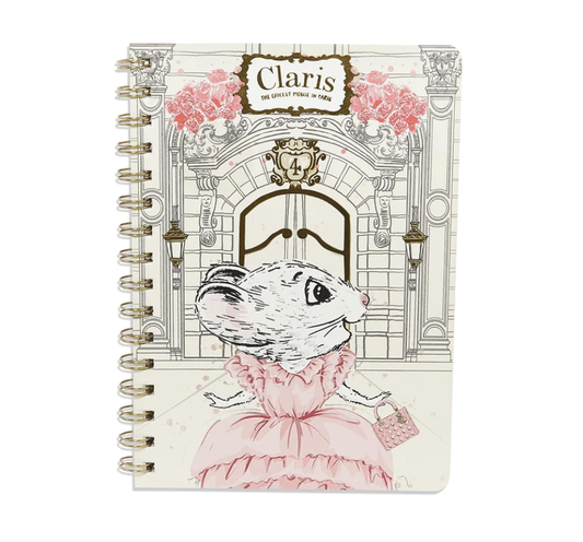 Claris The Chicest Mouse In Paris- Spiral Notebook