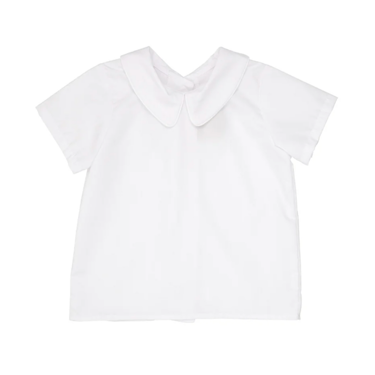 TBBC Peter Pan Onesie/Shirt White Woven Short Sleeve