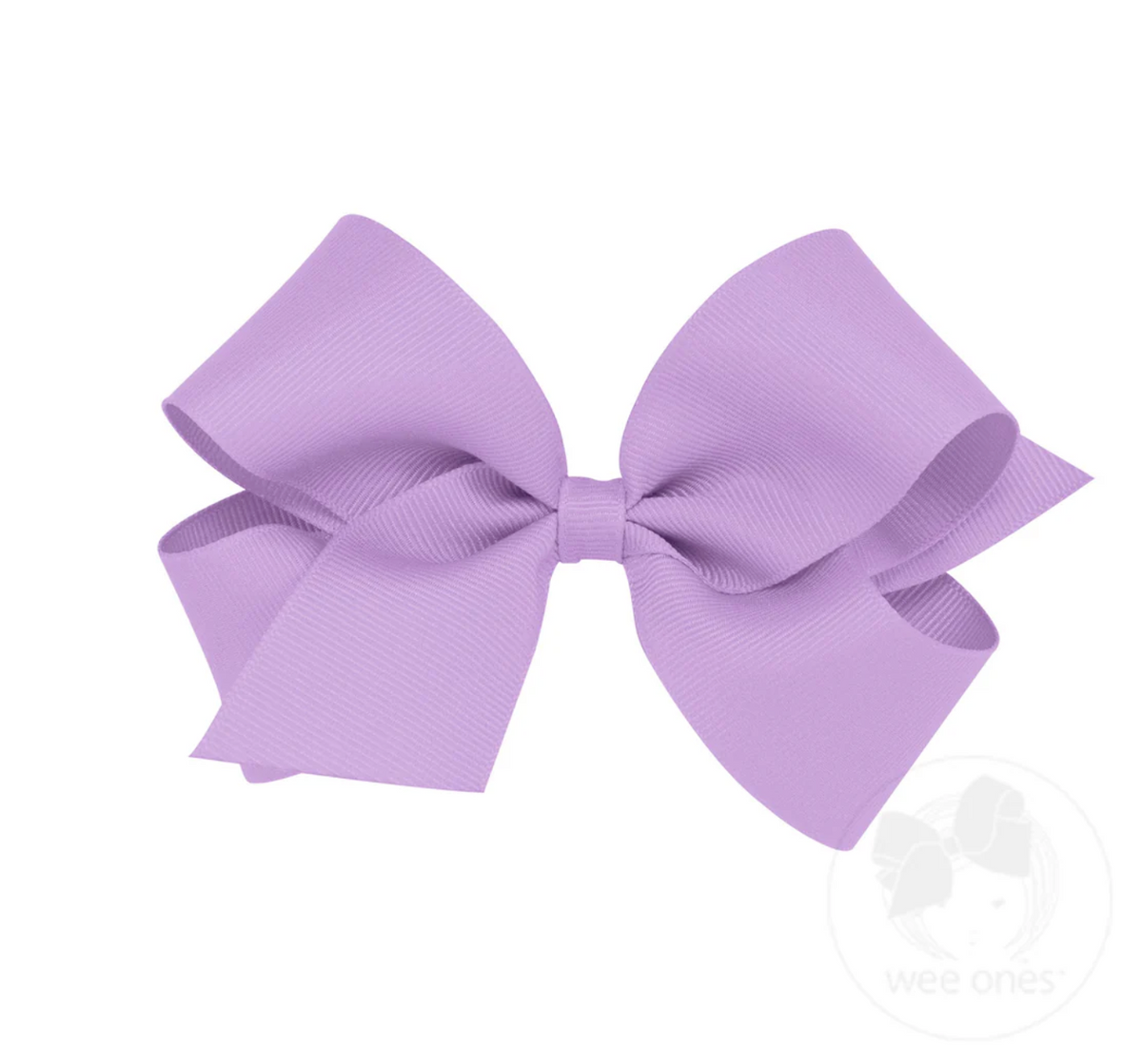 Medium Classic Grosgrain Hair Bow (Plain Wrap)- Wee Ones