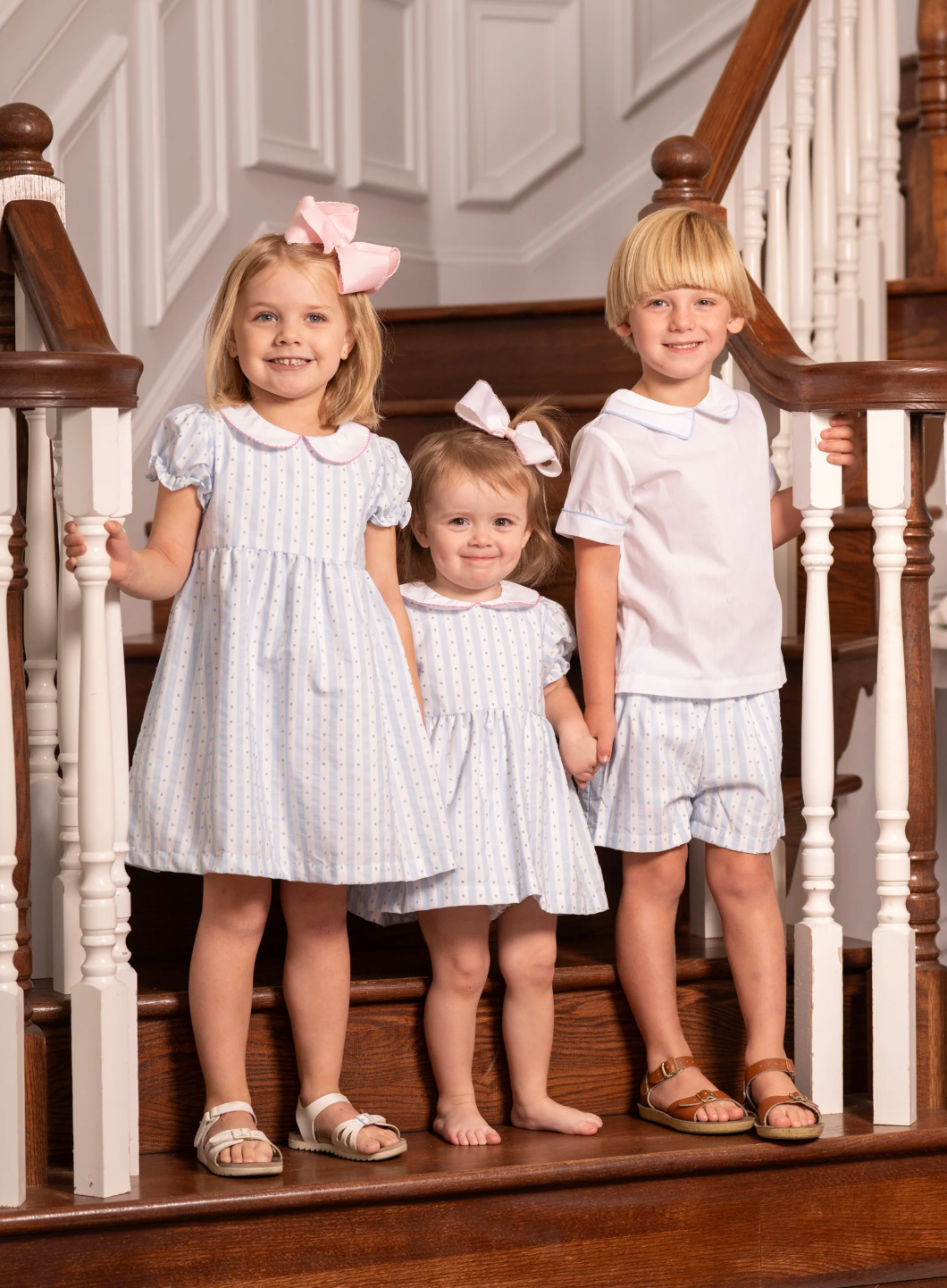 Ella Blue Stripe Breeze Bloomer Set