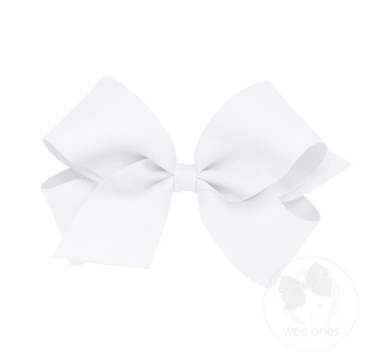 Medium Classic Grosgrain Hair Bow (Plain Wrap)- Wee Ones