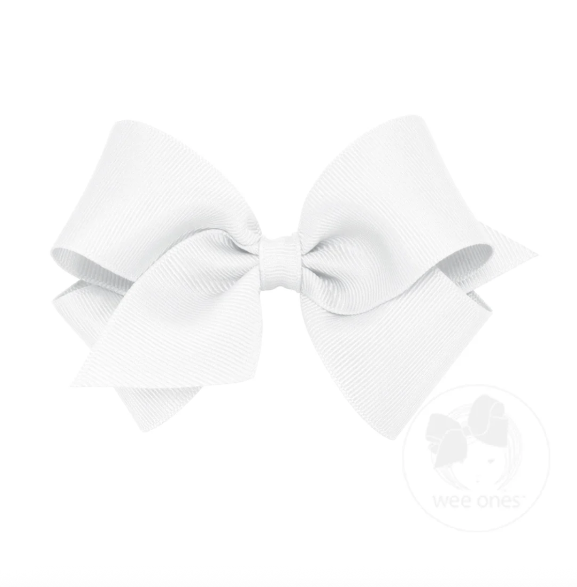 Small Classic Grosgrain Hair Bow (Plain Wrap)  Wee Ones