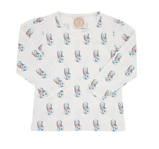 TBBC LS Penny's Play Shirt Happy Hearth Spaniels