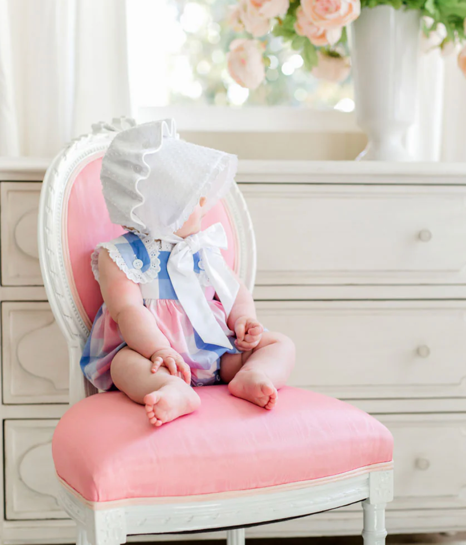 TBBC Bellefaire Bonnet Dallas Dot Worth Ave White