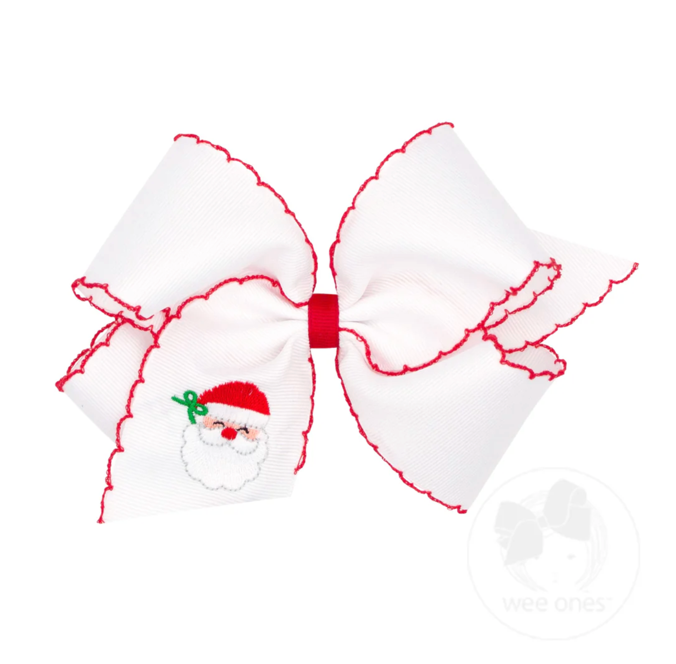 King Christmas Embroidered Moonstitch Bows by Wee Ones