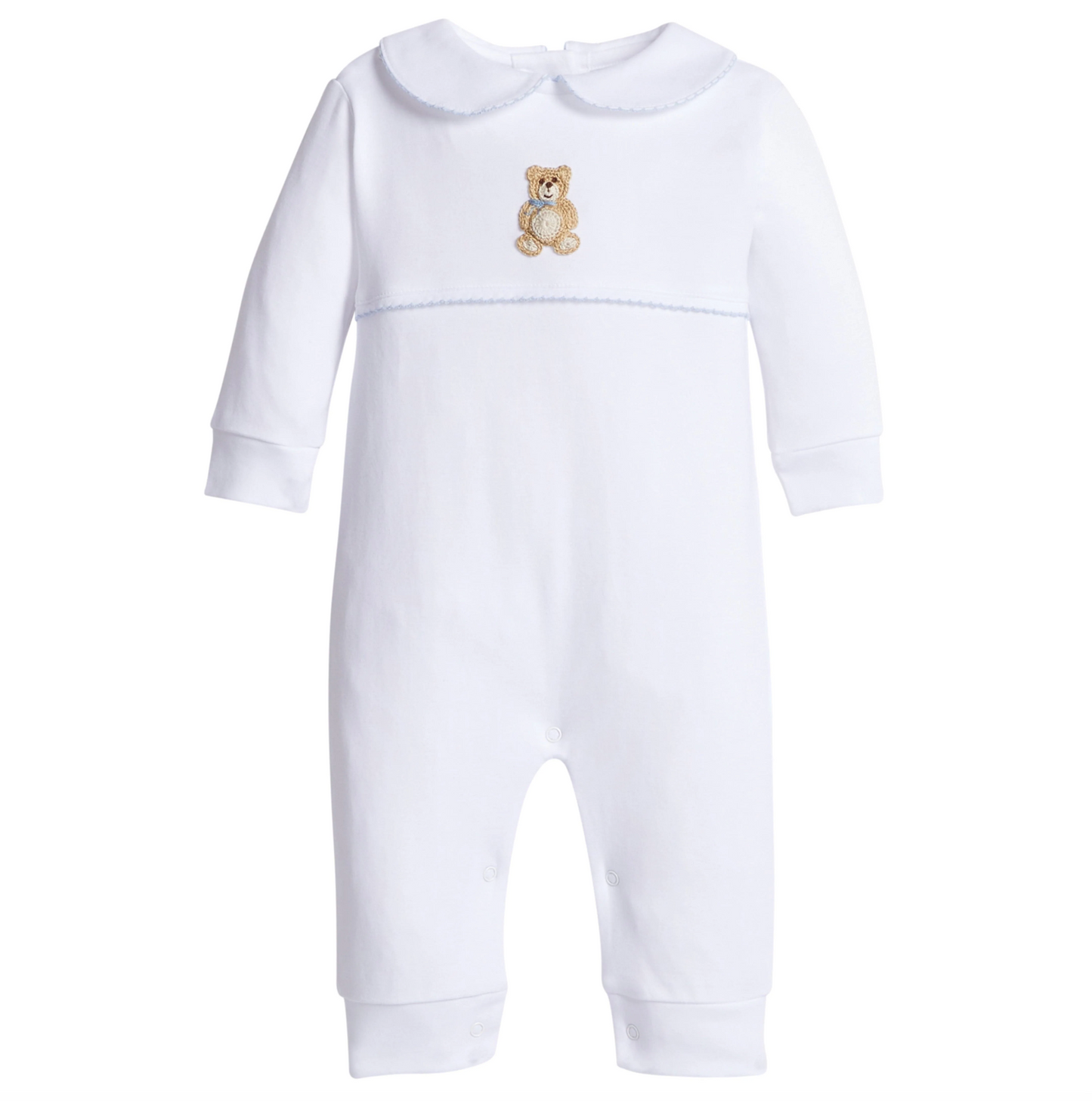 LE Crochet Playsuit - Blue Teddy Bear