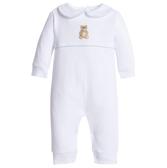 LE Crochet Playsuit - Blue Teddy Bear