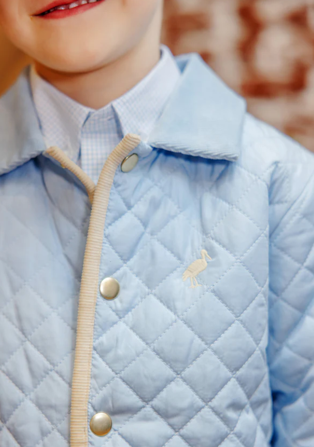 TBBC Caldwell Quilted Coat Barrington Blue / BB Mini Windowpane