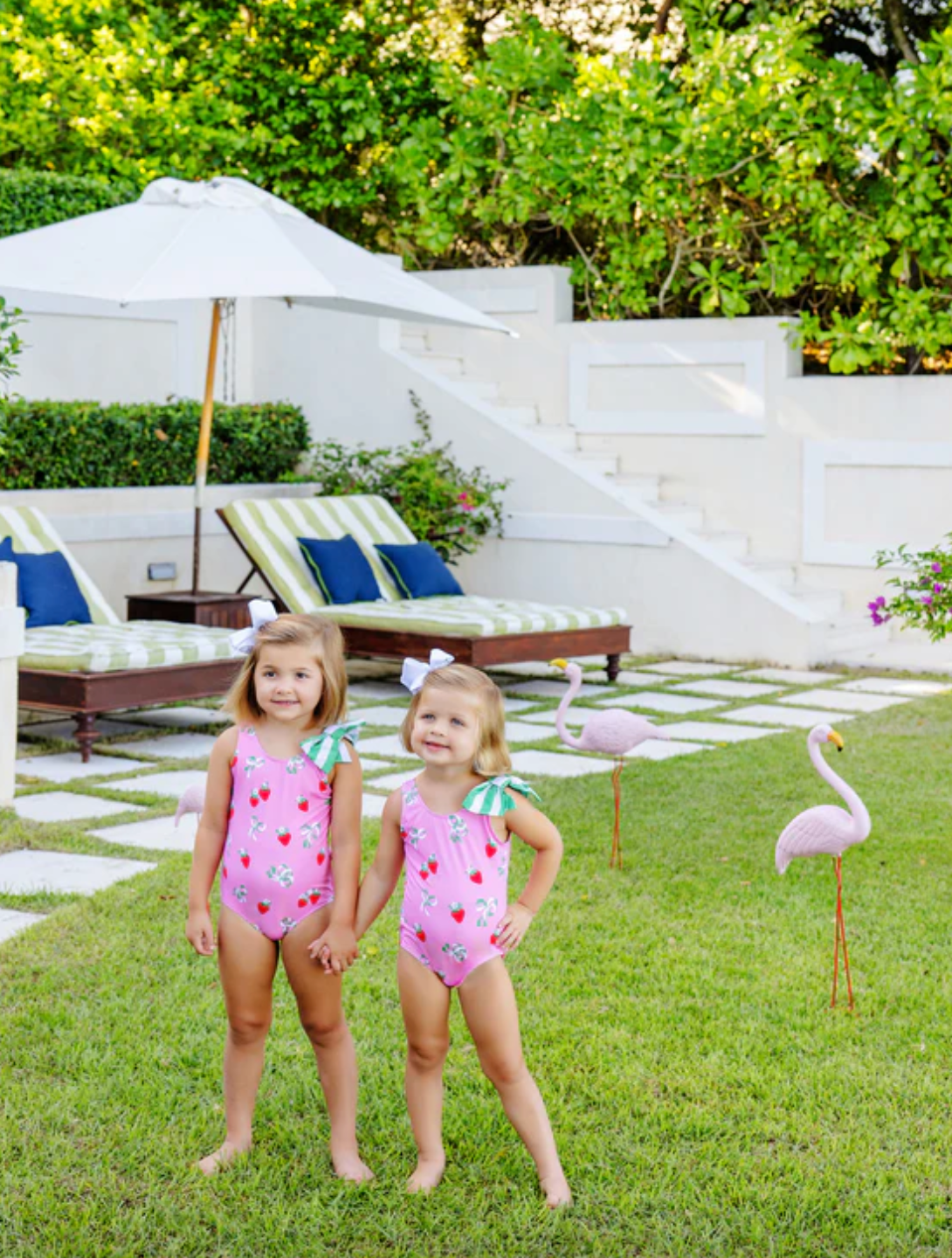 TBBC Brookhaven Bow Bathing Suit Bow & Berry Pink