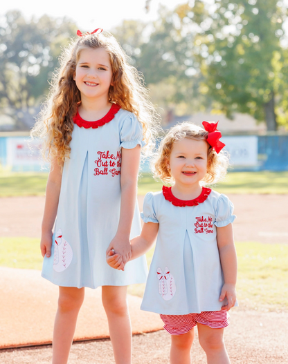 JB Take Me Out To The Ball Game Pleat Dress