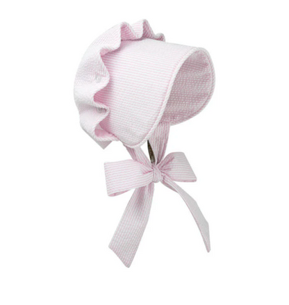 TBBC Beaufort Bonnet Pink Savannah Seersucker