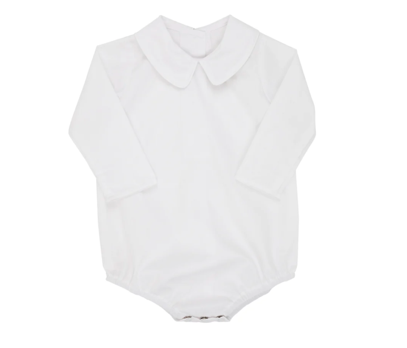 TBBC Peter Pan Collar LS Onesie Shirt- Broadcloth- Worth Avenue White