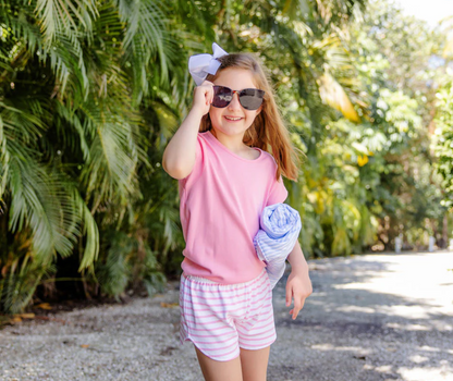 TBBC Cheryl Shorts Hamptons Hot Pink Stripe