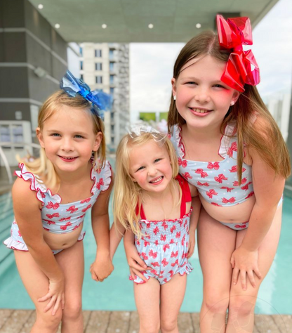 WeeSplash Colored Swim King Bows with Plain Wrap by Wee Ones