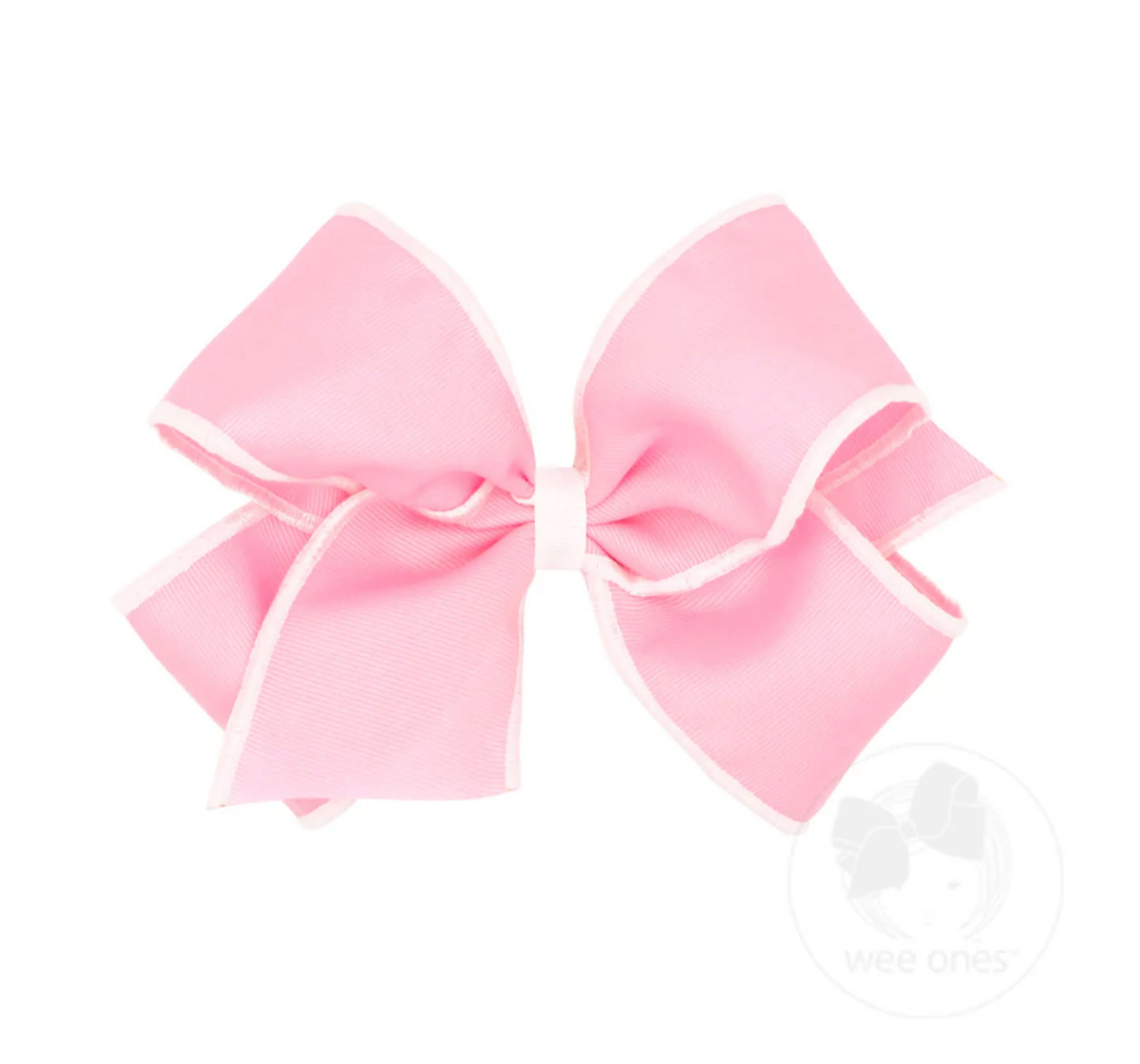 King Sporty Grosgrain Hair Bow with Serged Edge Wee Ones