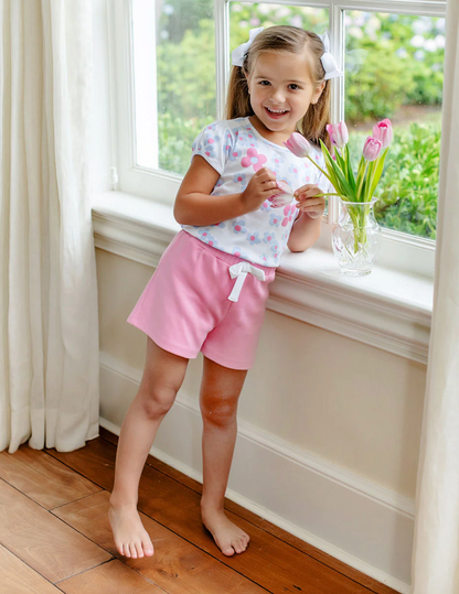 TBBC Shipley Shorts Hamptons Hot Pink/White